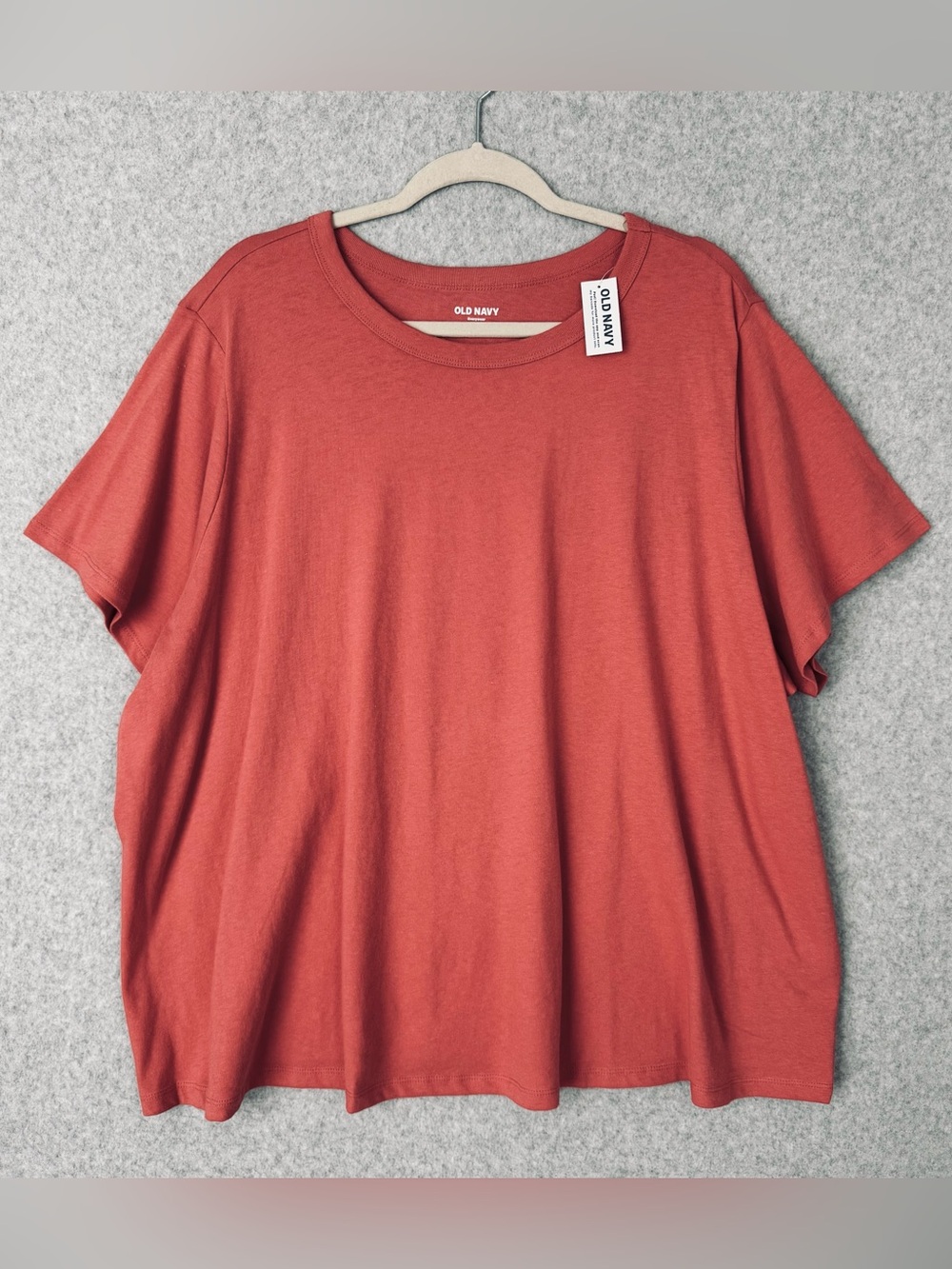 Old Navy Womens Short Sleeve T Shirt 3X Orange Casual Relax Comfy EveryWear NEW